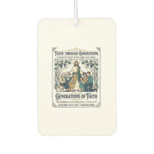 Désodorisant Pour Voiture Arbre Généalogique de Jésus Chemise Foi Basée Desi