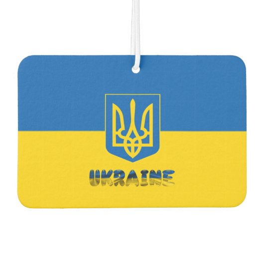 Désodorisant Pour Voiture Armoiries de l'Ukraine (Devant)