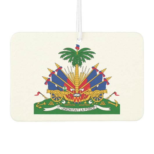 Désodorisant Pour Voiture Armoiries d'Haïti (Devant)