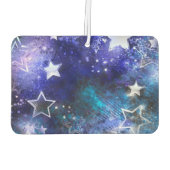 Désodorisant Pour Voiture Arrière - plan spatial avec étoiles (Dos)