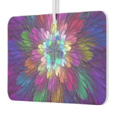 Désodorisant Pour Voiture Art abstrait fractal de fleurs psychédéliques colo (Gauche)