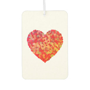 Désodorisant Pour Voiture Art de confettis de cœur abstrait
