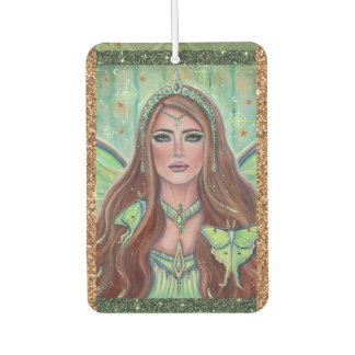 Désodorisant Pour Voiture art de fée de papillon de lune par Renee Lavoie