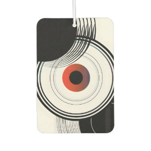 Désodorisant Pour Voiture Art minimaliste de cercles géométriques abstraits