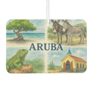 Désodorisant Pour Voiture Aruba multivu aquarelle