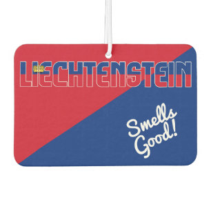 Désodorisant pour voiture au drapeau du Liechtenst