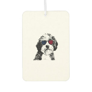 Désodorisant Pour Voiture Aussiedoodle Chien 4 juillet Amérique États-Unis D