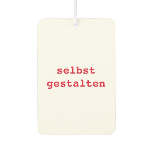 Désodorisant Pour Voiture Auto-façonner (Devant)