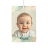 Désodorisant Pour Voiture Auto photo personnalisée Air Freshener - Aquarelle (Devant)