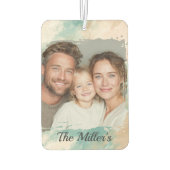 Désodorisant Pour Voiture Auto photo personnalisée Air Freshener - Aquarelle (Dos)