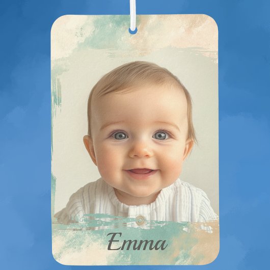 Désodorisant Pour Voiture Auto photo personnalisée Air Freshener - Aquarelle