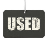 DÉSODORISANT POUR VOITURE AVION UTILISÉ (Dos)