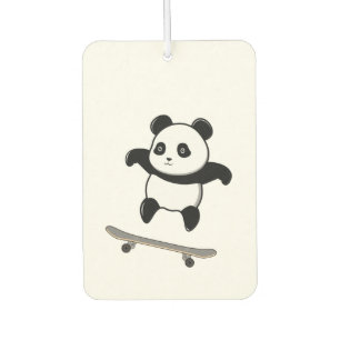 Désodorisant Pour Voiture Baby Panda Skateboard