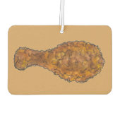 Désodorisant Pour Voiture Baguette de poule au poulet frite fourrée en bois  (Dos)