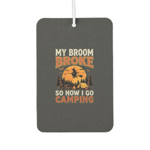 Désodorisant Pour Voiture Balai de camping Halloween Design d'horreur vintag