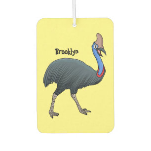 Désodorisant Pour Voiture Bande dessinée d'oiseau joyeux
