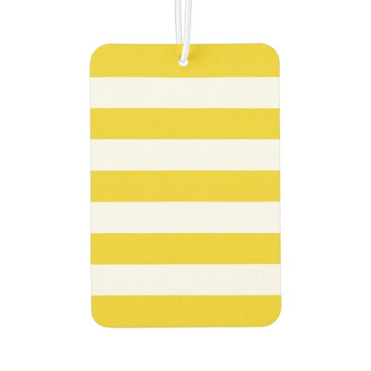 Désodorisant Pour Voiture Bandes Jaunes, Blancs, Motif rayé (Dos)