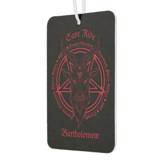 Désodorisant Pour Voiture Baphomet avec sceau magique personnalisé