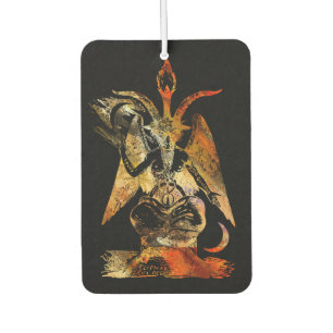 Désodorisant Pour Voiture Baphomet rouge et noir