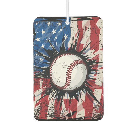 Désodorisant Pour Voiture Baseball américain (Devant)