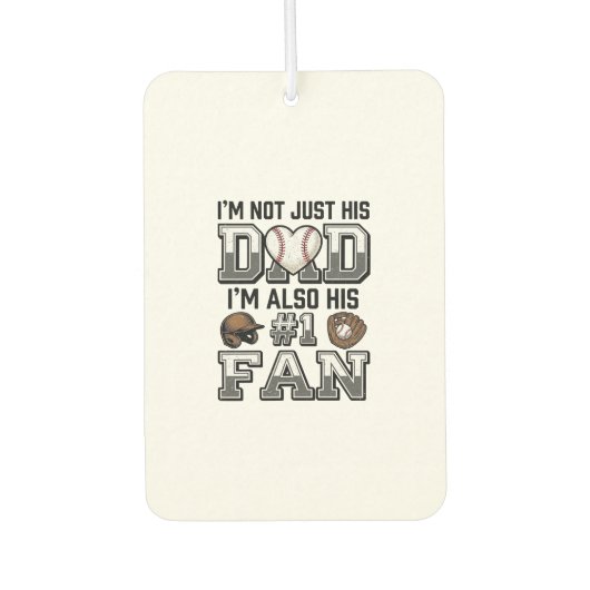 Désodorisant Pour Voiture Baseball Dad Number 1 Fan Vintage Shirt Design_1 (Devant)