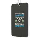 Désodorisant Pour Voiture Baseball de Noël (Gauche)