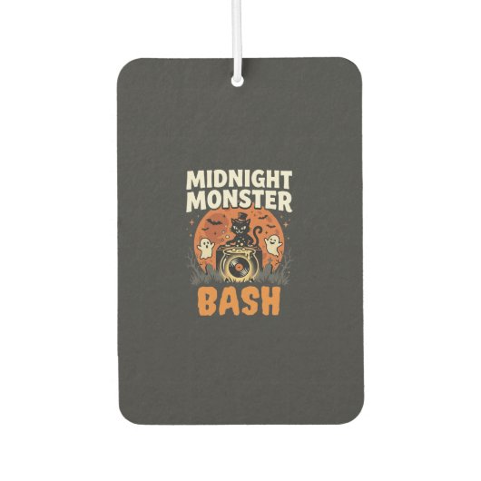 Désodorisant Pour Voiture Bash de monstres de minuit d'Halloween (Devant)