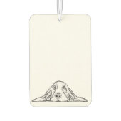 Désodorisant Pour Voiture basset blanc (Dos)