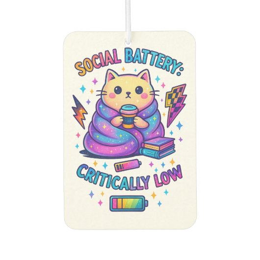 Désodorisant Pour Voiture Batterie sociale Critique... (Devant)