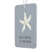 Désodorisant Pour Voiture Beach Blue White Starfish Quote (Gauche)