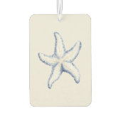 Désodorisant Pour Voiture Beach Blue White Starfish Quote (Dos)