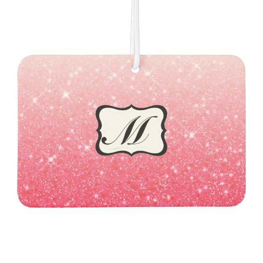 Désodorisant Pour Voiture Beau rose Monogramme (Devant)