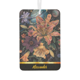 Désodorisant Pour Voiture Beauté cosmique des fleurs célestes