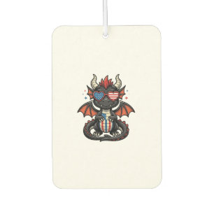 Désodorisant Pour Voiture Bébé dragon patriotique vintage vecteur conception