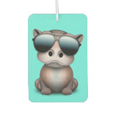 Désodorisant Pour Voiture Bébé mignon Hippo portant des lunettes de soleil (Devant)