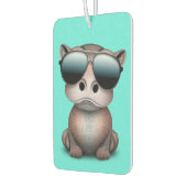Désodorisant Pour Voiture Bébé mignon Hippo portant des lunettes de soleil (Gauche)