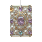 Désodorisant Pour Voiture Belle Gemmes Or Diamonds Perles (Devant)