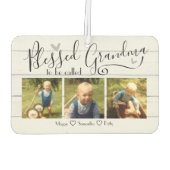 Désodorisant Pour Voiture Béni d'être appelé grand-mère 3 Photo (Dos)