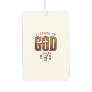 Désodorisant Pour Voiture Béni par Dieu 7 Ans Vintage Chemise Chrétienne