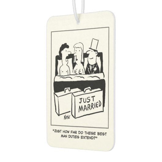 Désodorisant Pour Voiture Best Man in Bed with Bride & Groom (Gauche)