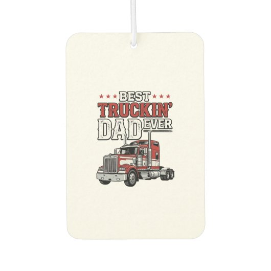 Désodorisant Pour Voiture Best Truckin Dad Ever Vintage Truck Shirt Design_1 (Devant)