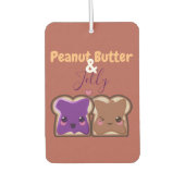 Désodorisant Pour Voiture Beurre d'arachide et amour de gelée (Devant)