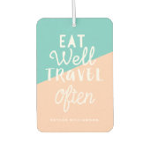 Désodorisant Pour Voiture Bien Manger Voyage Souvent Chic Tropical Fruit Mon (Devant)