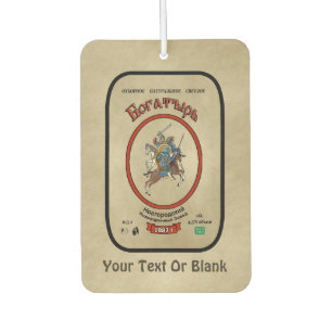 Désodorisant Pour Voiture Bière russe Bogatyr
