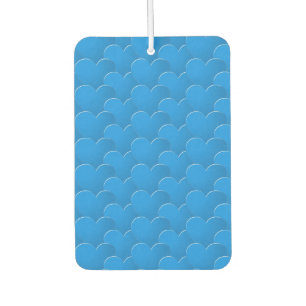 Désodorisant Pour Voiture Big blue Hearts motif Love Valentine's day car