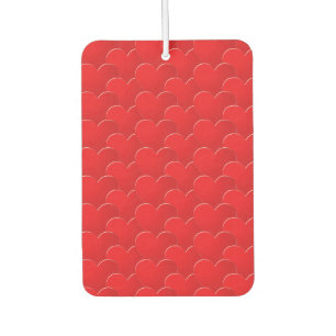 Désodorisant Pour Voiture Big Red Hearts motif Valentine's day car