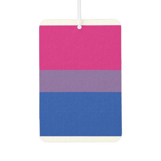 Désodorisant Pour Voiture Bisexual pride (Devant)