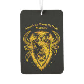 Désodorisant Pour Voiture Bison avec Bandana en style graphique (Dos)