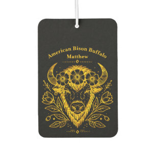 Désodorisant Pour Voiture Bison avec couronne florale en conception complexe