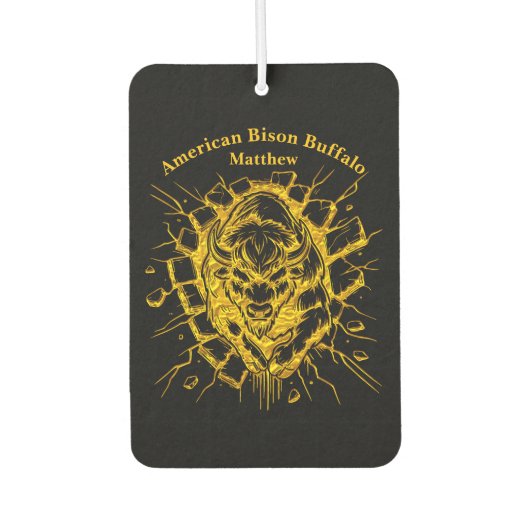 Désodorisant Pour Voiture Bison traverse un mur dans un affichage dynamique (Devant)